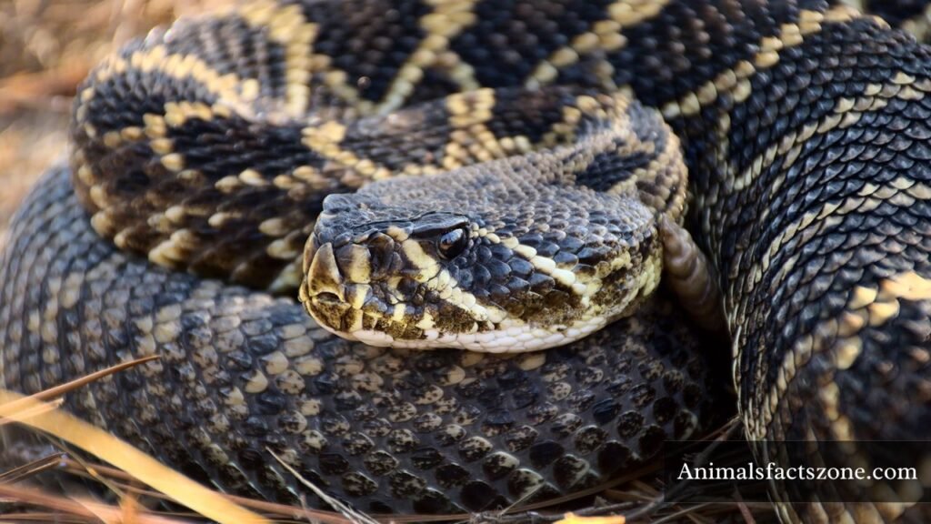 black snake with triangle head
